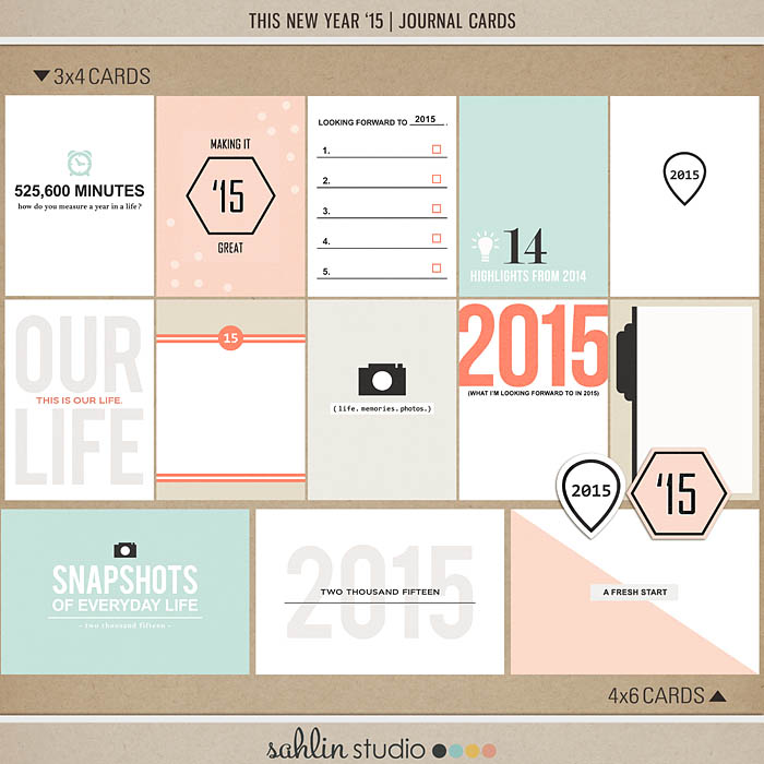 Oh What Fun - Digital Printable Scrapbooking Journal Card Pack by Sahlin  Studio