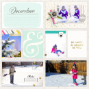 December digital pocket scrapbooking page by aballen featuring Shine Bright Kit and Journal Cards by Sahlin Studio