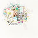 Shine digital scrapbooking page by amymallory featuring Shine Bright Kit and Journal Cards by Sahlin Studio