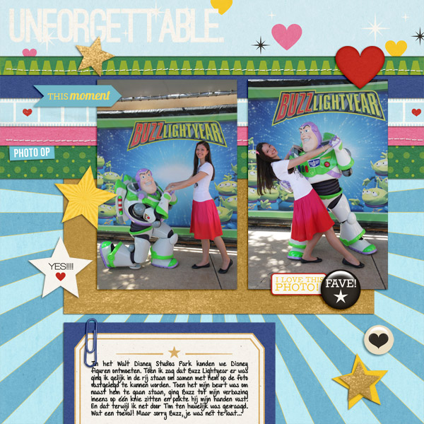 Buzz LightYear digital scrapbooking layout created by Sharon-Dewi featuring Year of Templates vol 14 by Sahlin Studio