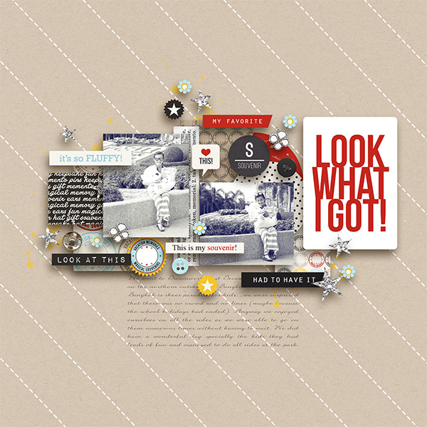 Look What I Got digital scrapbooking page by margelz using Project Mouse (SouvenEARS) by Britt-ish Designs and Sahlin Studio