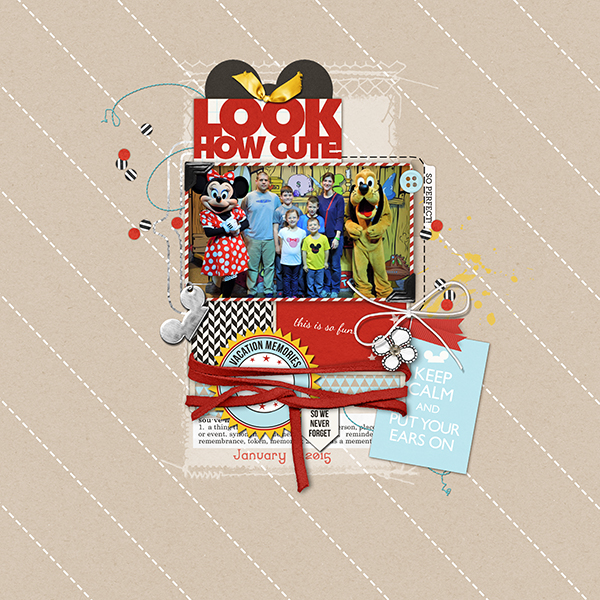 Disney vacation digital scrapbooking page by amymallory using Project Mouse (SouvenEARS) by Britt-ish Designs and Sahlin Studio