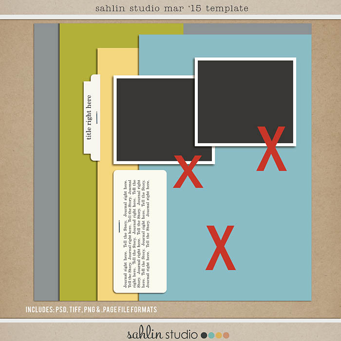 Year of Templates Vol. 15 by Sahlin Studio - Digital scrapbook templates perfect for making pages in a snap!