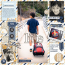 Life digital scrapbooking page by mikinenn using The Everyday Routine by Sahlin Studio