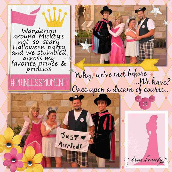 princess aurora digital scrapbook layout created by cherrybomber05 featuring Project Mouse Princess Edition by Sahlin Studio and Britt-ish Designs
