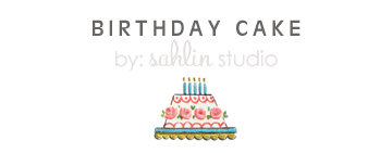 birthday cake by sahlin studio