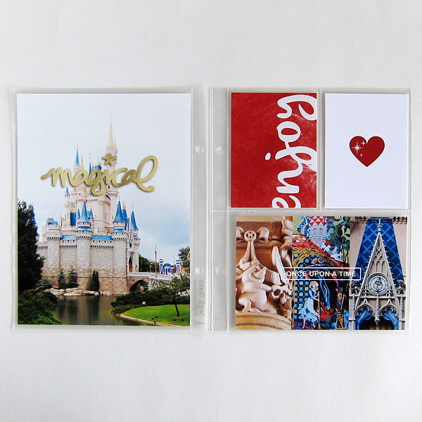 Magical Disney Project Life pocket scrapbooking page by MelanieB using Project Mouse Basics (No.2) by Britt-ish Designs & Sahlin Studio