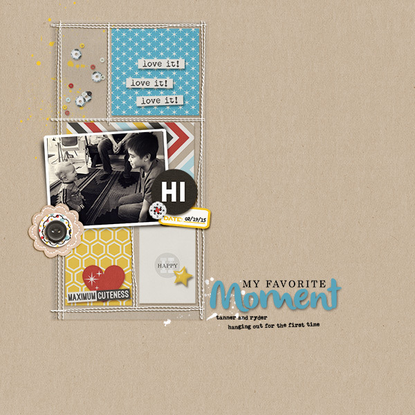 My Favorite Moment digital scrapbooking page by Natasha using Project Mouse Basics (No.2) by Britt-ish Designs & Sahlin Studio