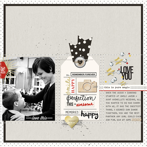 Love You digital scrapbooking page by T.N.Anderson using Project Mouse Basics (No.2) by Britt-ish Designs & Sahlin Studio