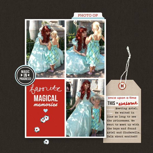 Favorite Magical Memories digital scrapbooking page by ctmm4 using Project Mouse Basics (No.2) by Britt-ish Designs & Sahlin Studio