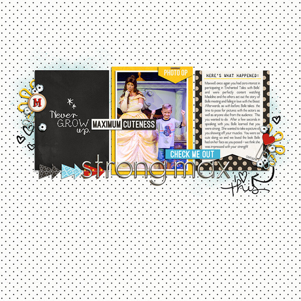 Strong Max digital scrapbooking page by rlma using Project Mouse Basics (No.2) by Britt-ish Designs & Sahlin Studio