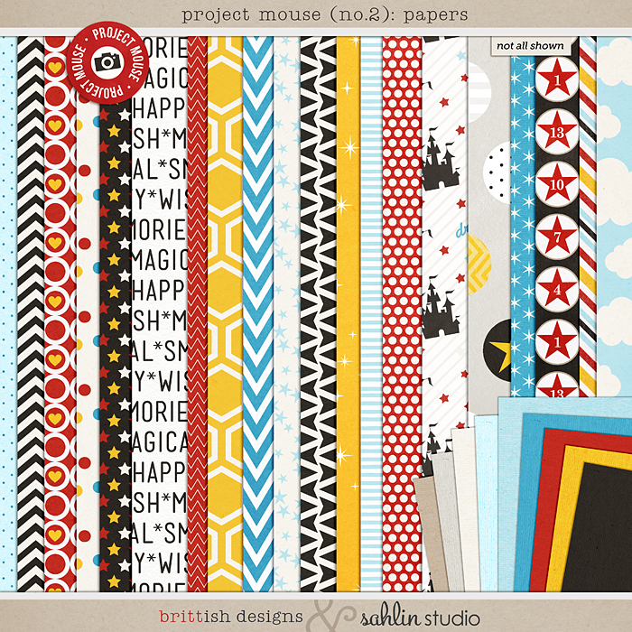 Project Mouse (No.2): Paper by Britt-ish Designs & Sahlin Studio & Perfect for your Project Life album!