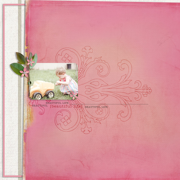 Beautiful Digital Scrapbook Layout using Rejuvenate by Sahlin Studio