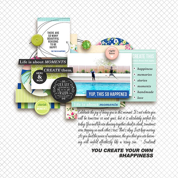 Beautiful digital scrapbook layout by margelz - using CREATE (Kit Sampler) by Sahlin Studio - AddOn to Memory Pocket Monthly MPM Subscription