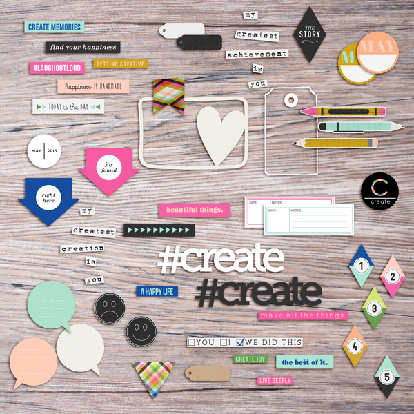 Memory Pockets Monthly: CREATE by The LilyPad Designers & Sahlin Studio - Perfect for your Project Life albums!