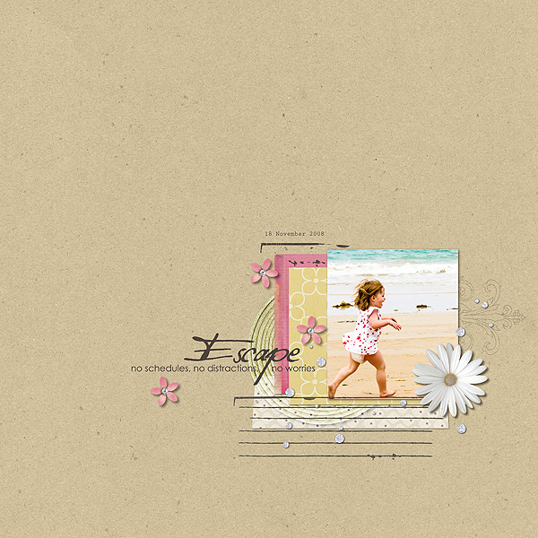 Beautiful Digital Scrapbook Layout using Rejuvenate by Sahlin Studio