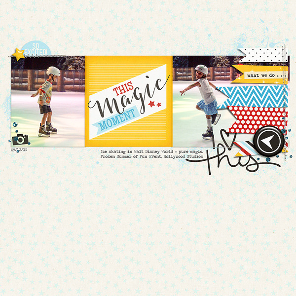 This Magical Moment digital scrapbook layout by rlma using Project Mouse by Britt-ish Designs and Sahlin Studio - Perfect for your Project Life or Project Mouse Disney albums!!
