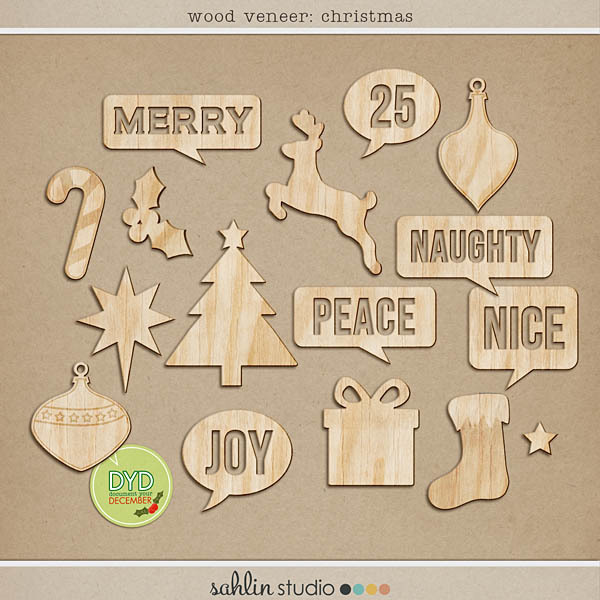 Wood Veneer: Christmas by Sahlin Studio
