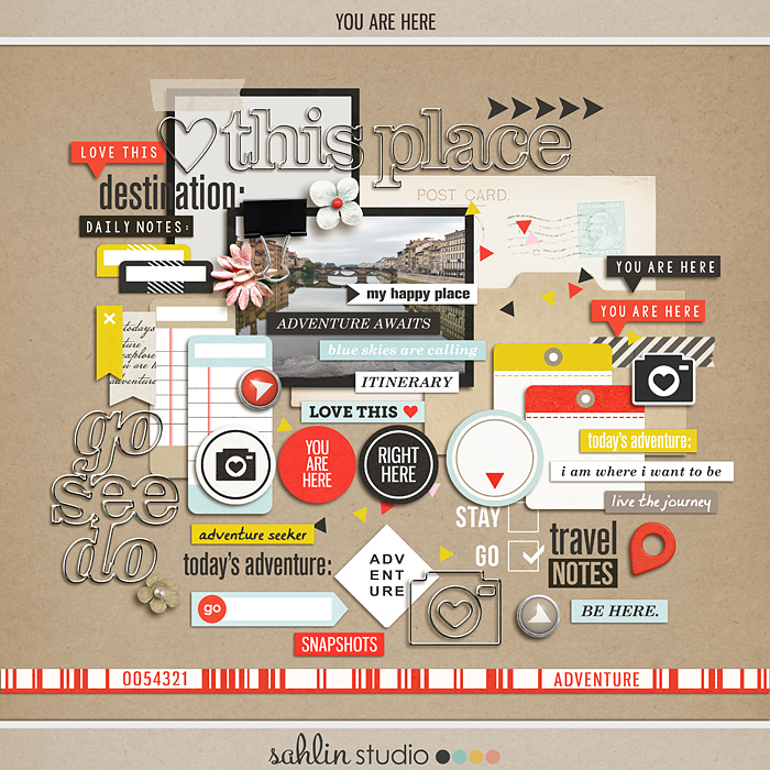 you are here (elements) by Sahlin Studio