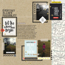Travel digital scrapbook layout by TNAnderson using "You Are Here" collection by Sahlin Studio