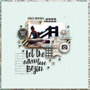 Let the Adventure Begin - Travel digital scrapbook layout by margelz using "You Are Here" collection by Sahlin Studio
