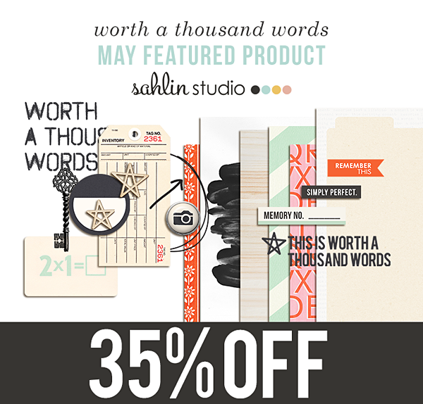 worth a thousand words by sahlin studio - Perfect for scrapbooking, Project Life and documenting your memories!!