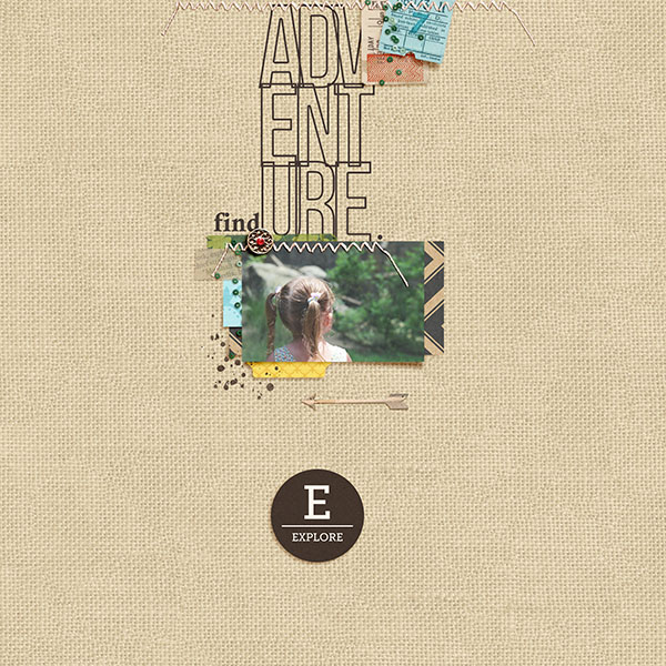 Find Adventure digital scrapbooking page by 3littleks using Project Mouse (Adventure) by Britt-ish Designs and Sahlin Studio