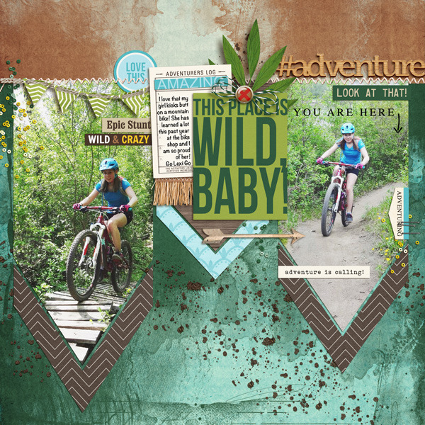 THis Place is Wild Baby digital scrapbooking page by Heather Prins using Project Mouse (Adventure) by Britt-ish Designs and Sahlin Studio