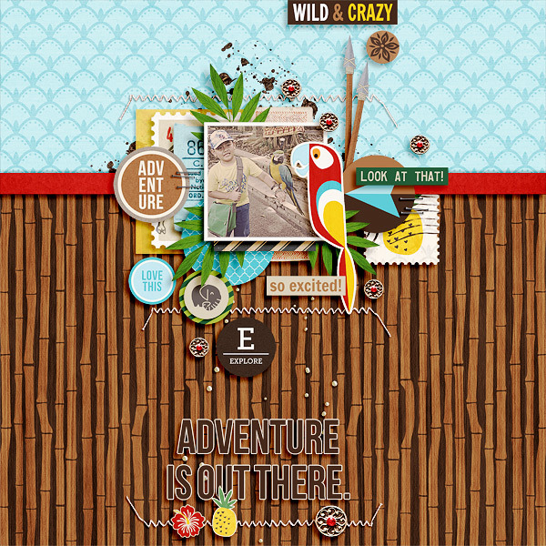 Sahlin Studio, Digital Scrapbooking DesignsProject Mouse (Adventure): Word  Snips - Sahlin Studio