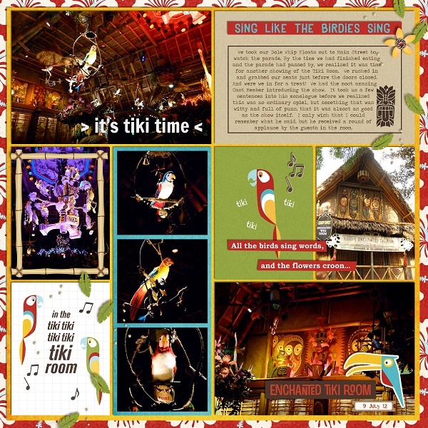 It's Tiki Time digital pocket scrapbooking page by jan using Project Mouse (Adventure) by Britt-ish Designs and Sahlin Studio