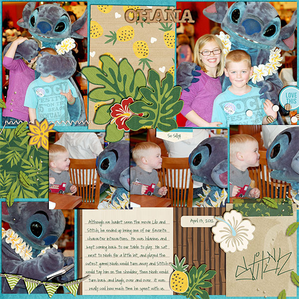 Disney Stitch Meet and Greet digital pocket scrapbooking page by kelsy using Project Mouse (Adventure) by Britt-ish Designs and Sahlin Studio