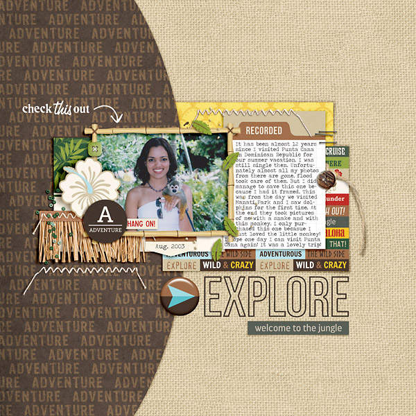 Explore digital scrapbooking page by mrivas2181 using Project Mouse (Adventure) by Britt-ish Designs and Sahlin Studio