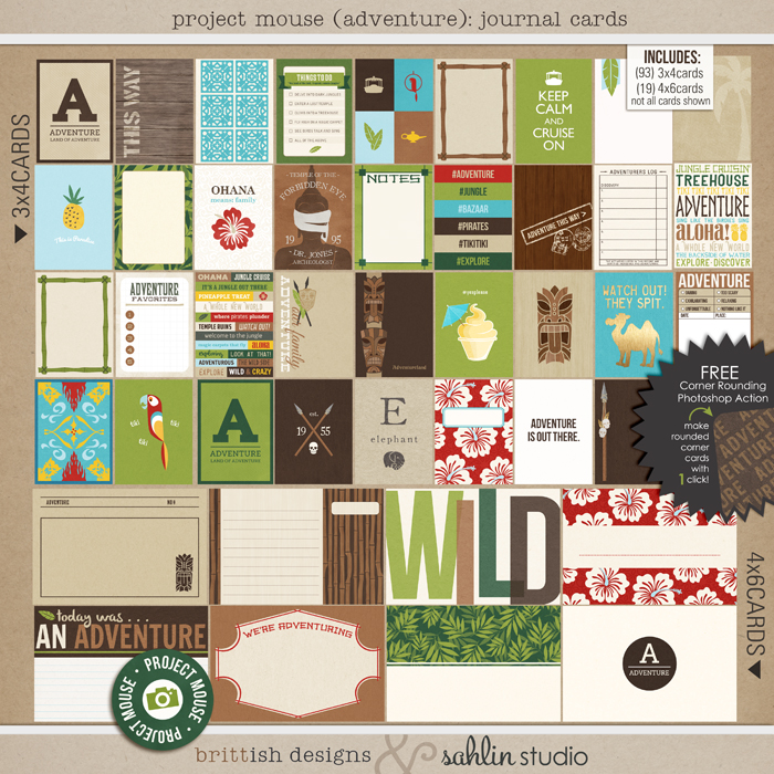 Sahlin Studio, Digital Scrapbooking DesignsProject Mouse (Adventure): Word  Snips - Sahlin Studio