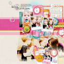 digital scrapbook layout created by amberr featuring Retro Color Press Papers by Sahlin Studio