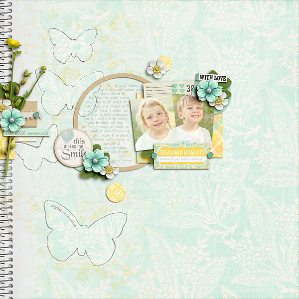 layout by pne123 featuring butterflies: drawn and spritz by sahlin studio