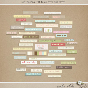 I'll Love You Forever Snipettes by Sahlin Studio