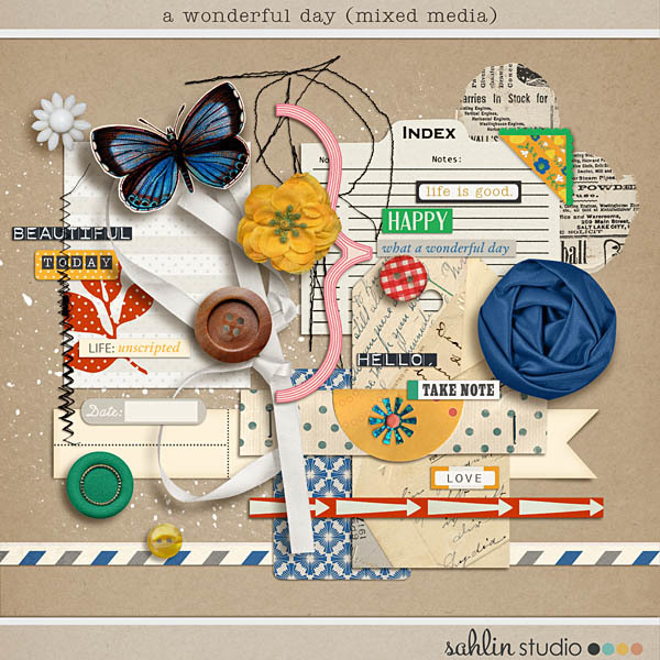 A Wonderful Day (Mixed Media) by Sahlin Studio