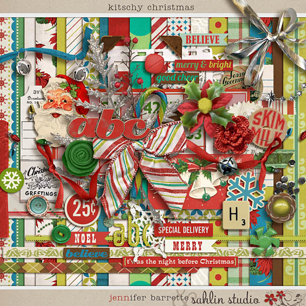 Kitschy Christmas by Jennifer Barrette and Sahlin Studio