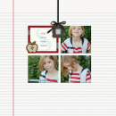 layout by kristasahlin featuring Monogrammed Note Cards by Sahlin Studio