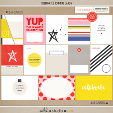 Celebrate (Journal Cards) | Digital Journal Cards | Sahlin Studio