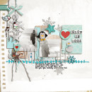 layout by snaggletooth75 featuring Painted: Fresh Snow Papers, Writing in the Snow and Icicles Alpha by Sahlin Studio