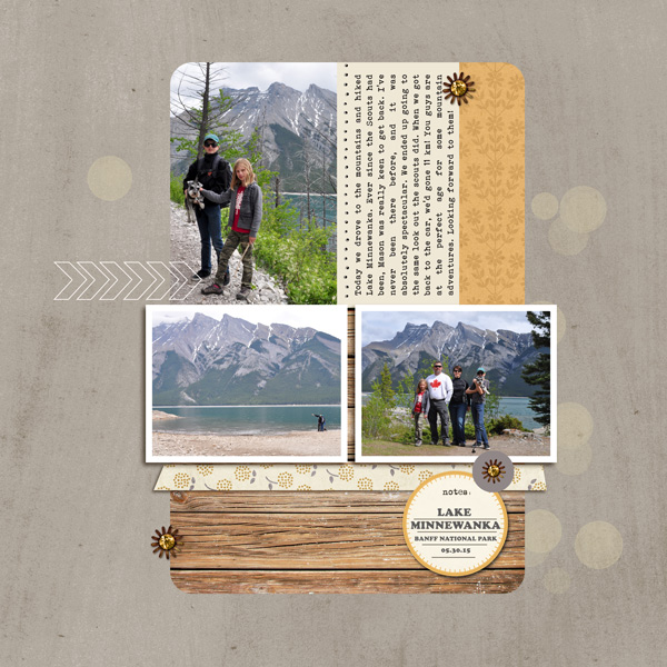 Digital Scrapbooking Layout created by ctmm4 featuring DIGITAL Paper Piercing / Stitch Holes by Sahlin Studio