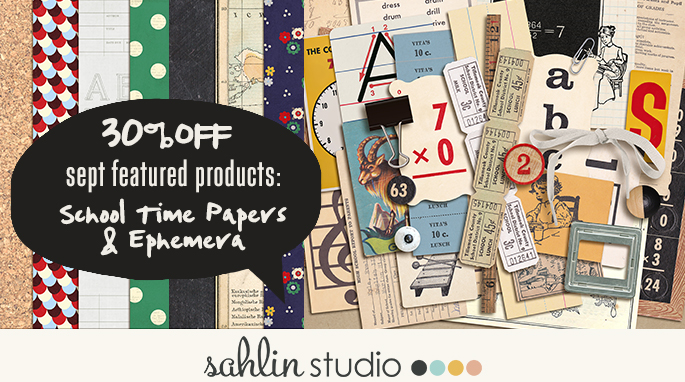 School Time Papers & Ephemera | by Sahlin Studio - September 15 Featured Products
