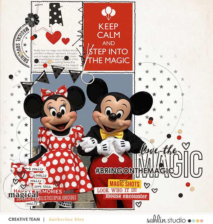Disney Digital scrapbooking inspiration page  using Project Mouse: Main Street by Britt-ish Designs and Sahlin Studio