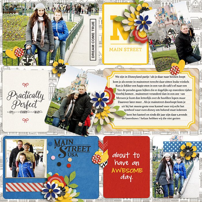 Project Life inspiration page by jumbbumble using Project Mouse: Main Street by Britt-ish Designs and Sahlin Studio