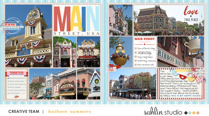 Disney Project Life inspiration page  using Project Mouse: Main Street by Britt-ish Designs and Sahlin Studio