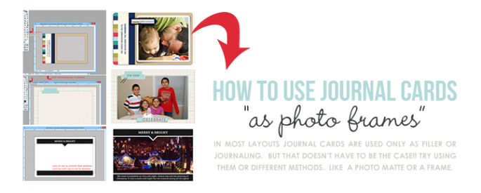 How to Use Journal Cards to Frame Photos