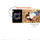 Fall Autumn Gratitude Digital Scrapbook layout featuring Gather by Sahlin Studio