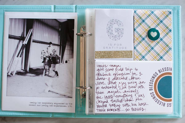 Gratitude / Grateful Album by Lori (lcpereyra) using Memory Pockets Monthly (MPM): Gather by The LilyPad and Sahlin Studio