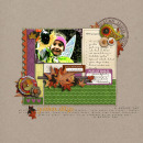 digital scrapbook layout featuring Autumn Word Art by Sahlin Studio